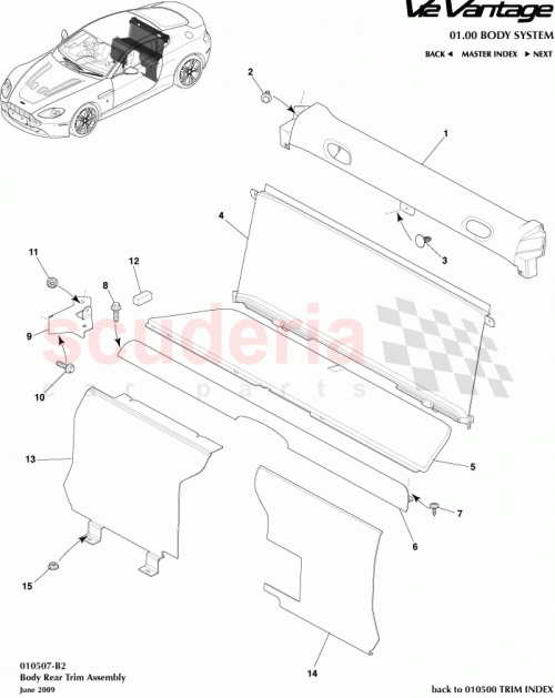 Part Diagram for Aston Martin 6G33-60028-ABW