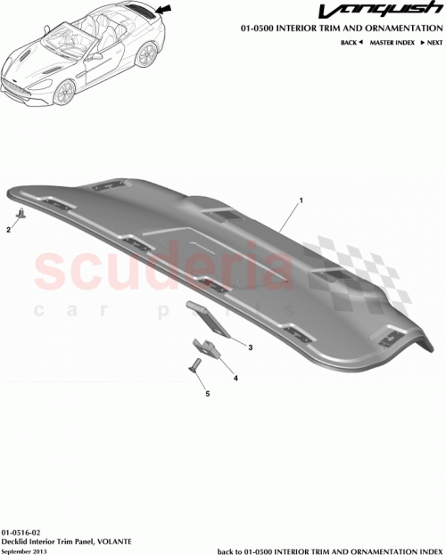 Part Diagram for Aston Martin ED33-580374-AAW