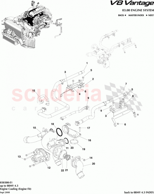 Part Diagram for Aston Martin 6G43-05-10083