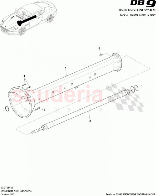 Part Diagram for Aston Martin 703192