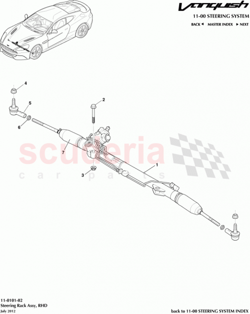 Part Diagram for Aston Martin CD33-3200-BB