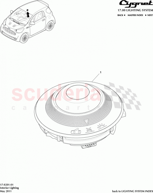 Part Diagram for Aston Martin 81260-74020-B0