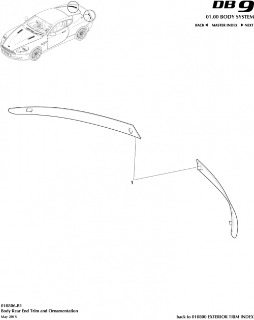 Part Diagram for Aston Martin 4G43-13A538-AD