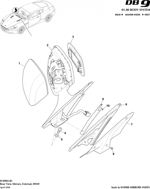 Part Diagram for Aston Martin AG33-3063472-BB