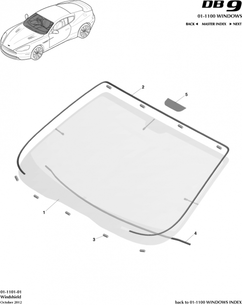 Part Diagram for Aston Martin EG43-F03102-AB