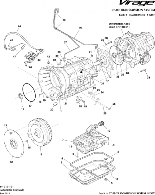 Part Diagram for Aston Martin 8G43-70041-AE