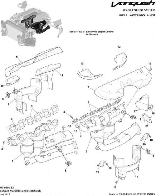 Part Diagram for Aston Martin W701706-S440