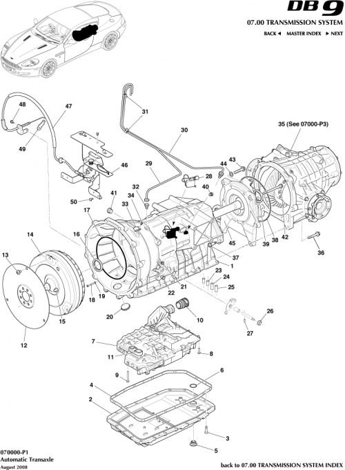 Part Diagram for Aston Martin MY83-66913-EDW