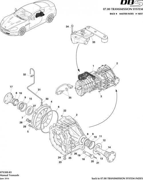 Part Diagram for Aston Martin 8D33-7002-AD