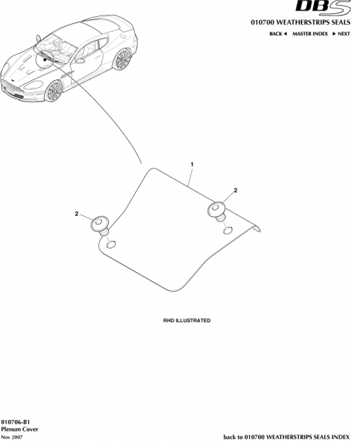 Part Diagram for Aston Martin 4G43-F02284-AD