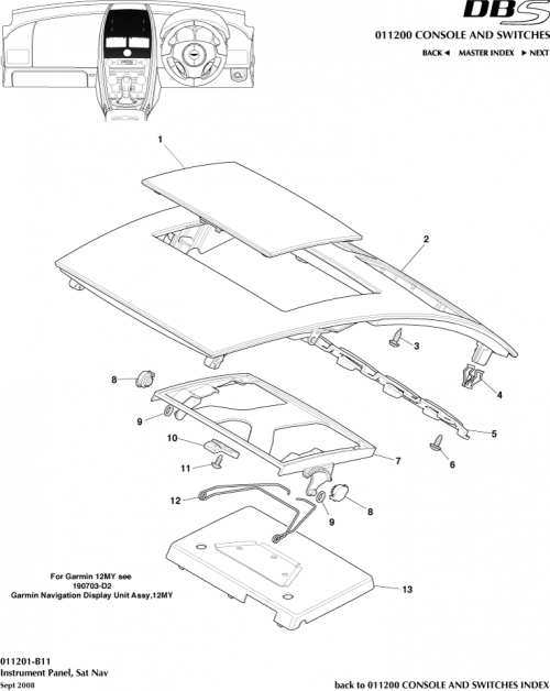 Part Diagram for Aston Martin SY9Y-10204-AA