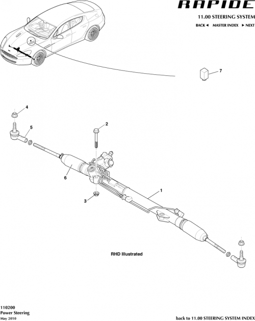 Part Diagram for Aston Martin AD43-3F826-AA