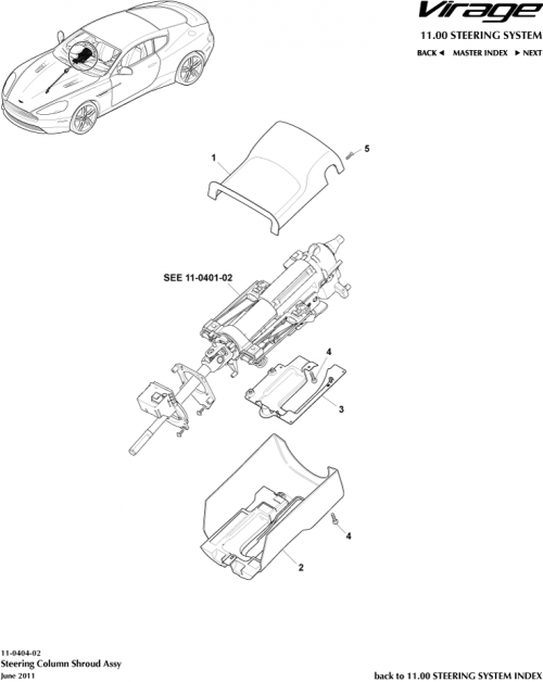 Part Diagram for Aston Martin 8D33-3K512-ADW