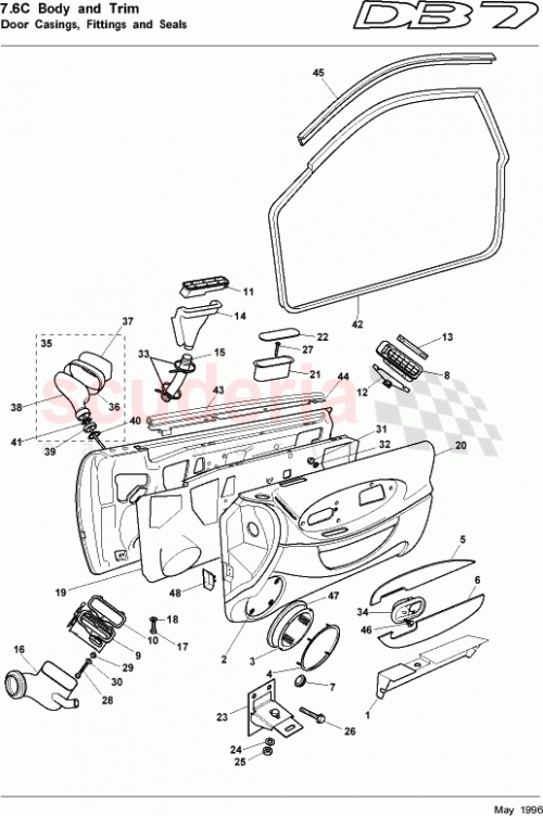 Part Diagram for Aston Martin 65-123823-AA
