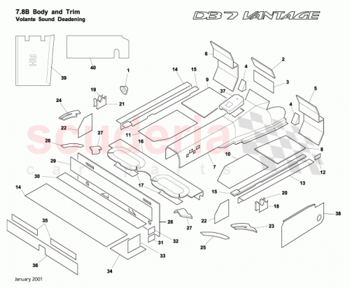 Part Diagram for Aston Martin 83-125184-AA