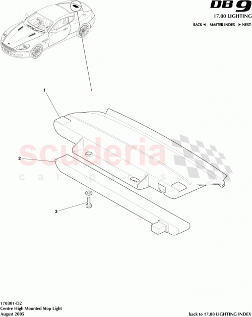 Part Diagram for Aston Martin 4G43-13N408-AC