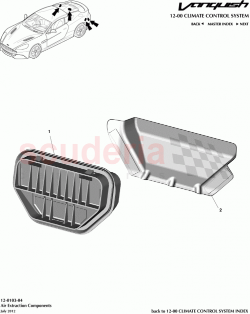 Part Diagram for Aston Martin CD33-02287-AA
