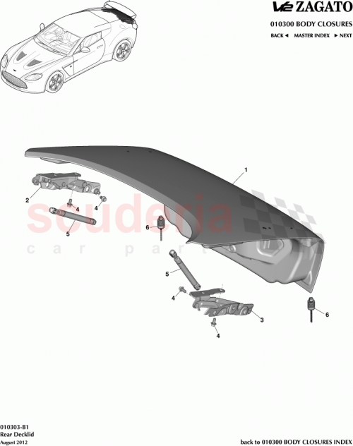 Part Diagram for Aston Martin CY83-406A10-AA