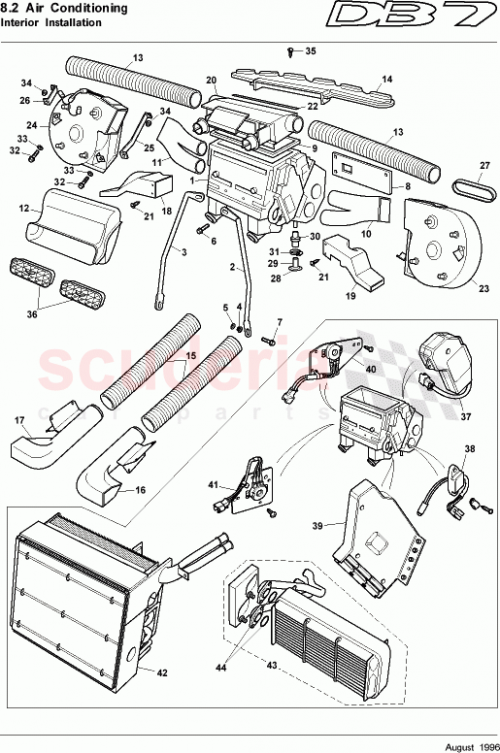 Part Diagram for Aston Martin 89-82112