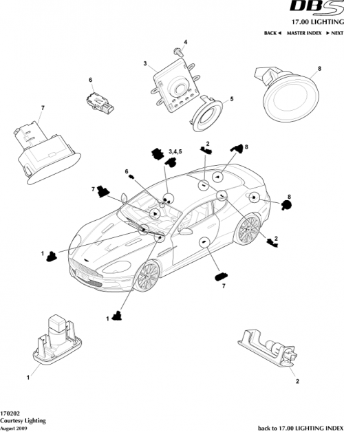 Part Diagram for Aston Martin SY9Y-31113-IDW