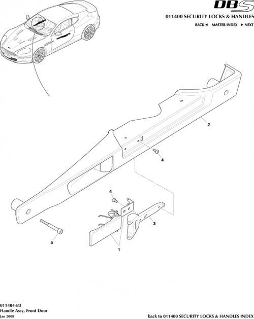 Part Diagram for Aston Martin 8D33-22614-AB