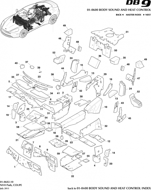 Part Diagram for Aston Martin AD33-L31181-AB