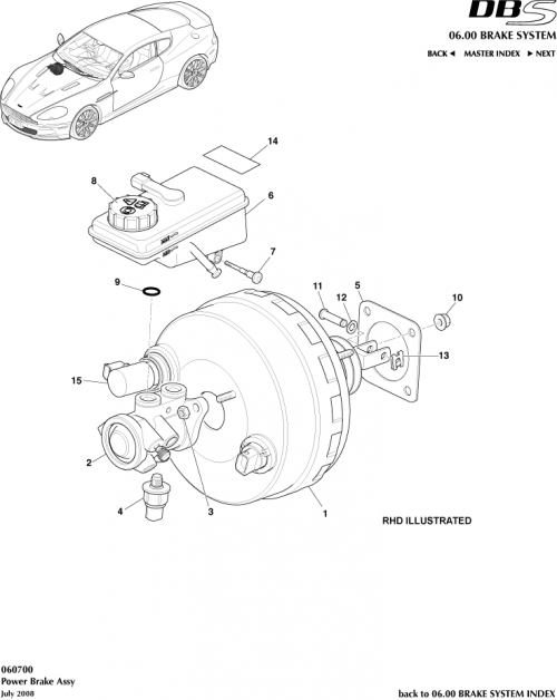 Part Diagram for Aston Martin 4G43-2B195-BB