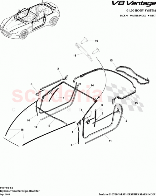 Part Diagram for Aston Martin 6G33-L25325-AB