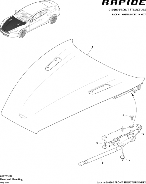 Part Diagram for Aston Martin AD43-F16612-AD