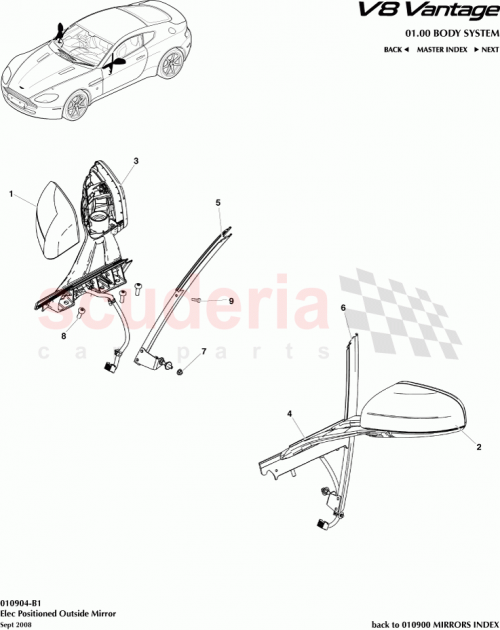 Part Diagram for Aston Martin 7G33-17683-AB