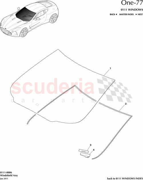 Part Diagram for Aston Martin 12023-05-0006-AK