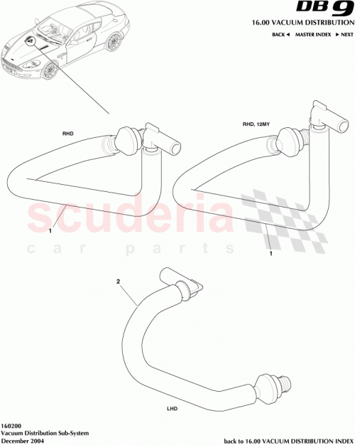 Part Diagram for Aston Martin 4G43-J1403-BC