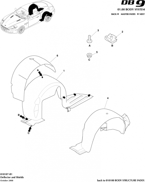 Part Diagram for Aston Martin 697517