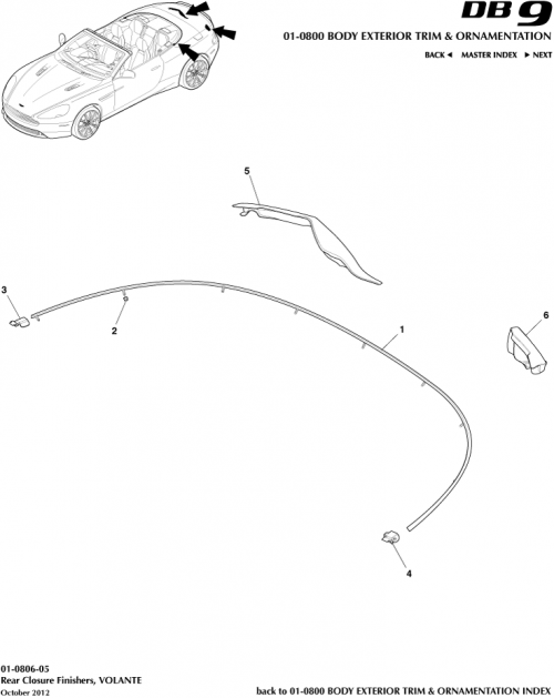 Part Diagram for Aston Martin FG43-1228494-DC
