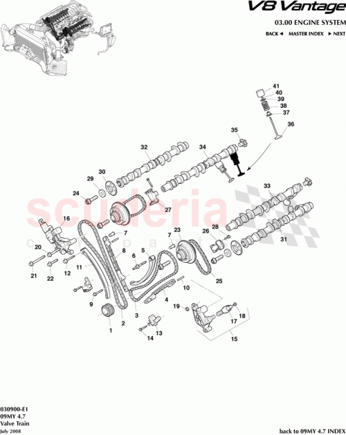 Part Diagram for Aston Martin 702572