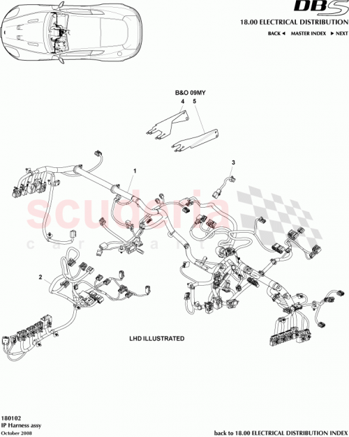 Part Diagram for Aston Martin CG43-14D454-BC