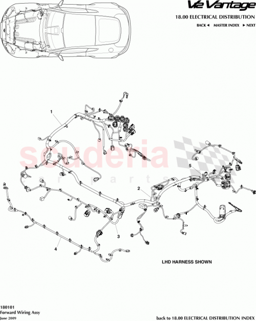 Part Diagram for Aston Martin AD23-9137-AA