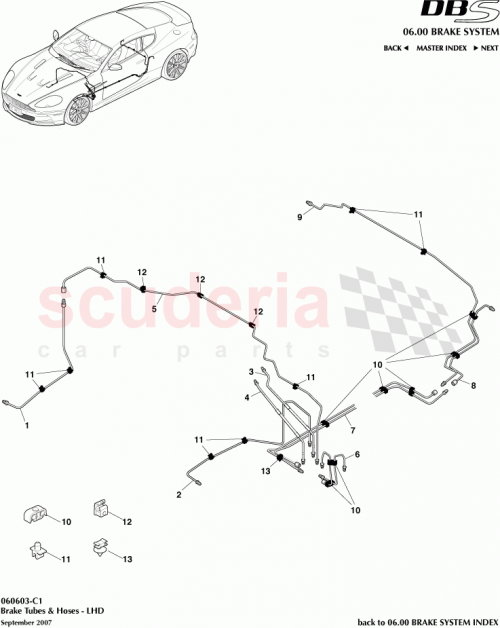 Part Diagram for Aston Martin 8D33-2268-CA