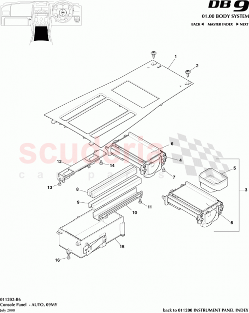 Part Diagram for Aston Martin 703176-PK