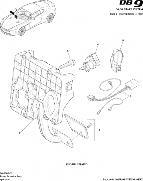Part Diagram for Aston Martin GG43-14B386-AA