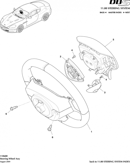 Part Diagram for Aston Martin 8D33-042B85-AA