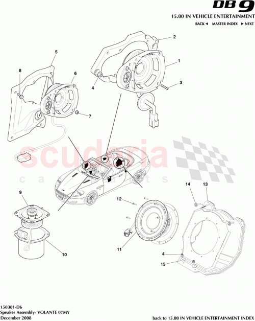 Part Diagram for Aston Martin 4G43-19A070-AE