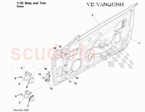 Part Diagram for Aston Martin 1R12650105AG
