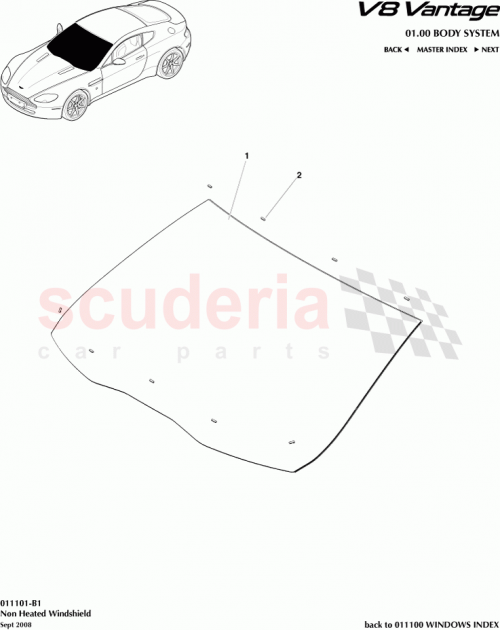 Part Diagram for Aston Martin 6G33-L03102-A-P1A02