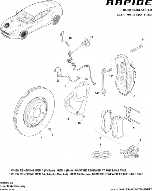 Part Diagram for Aston Martin AD43-1125-AA