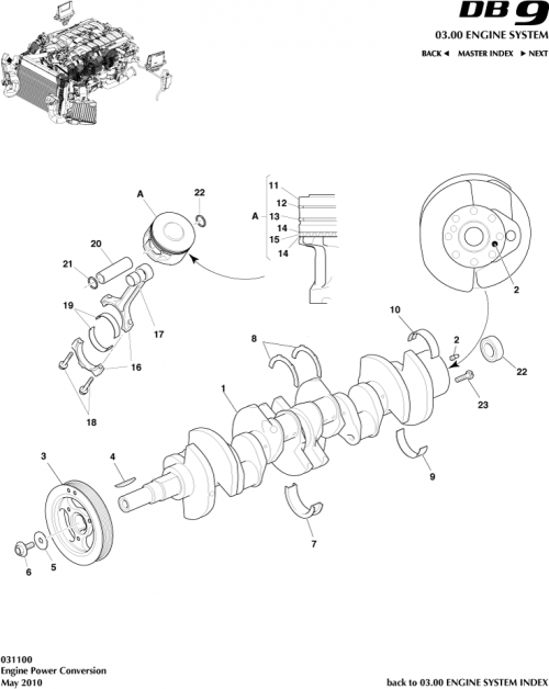 Part Diagram for Aston Martin 4G43-02-10473