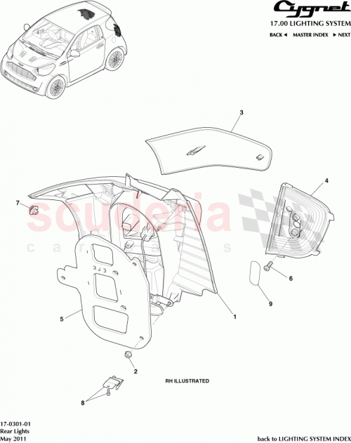 Part Diagram for Aston Martin AY2Y-13404-AD