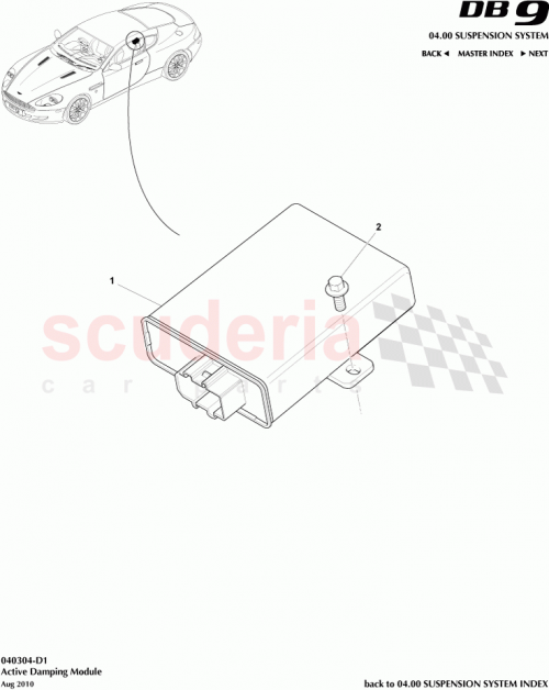 Part Diagram for Aston Martin AG4318B008BB