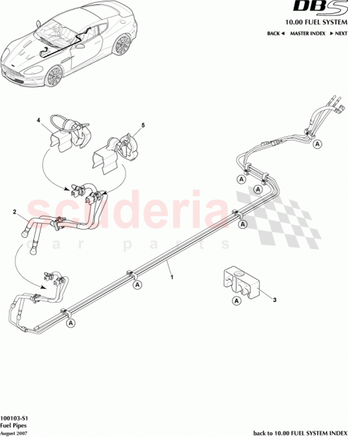Part Diagram for Aston Martin 7X43-9294-AA