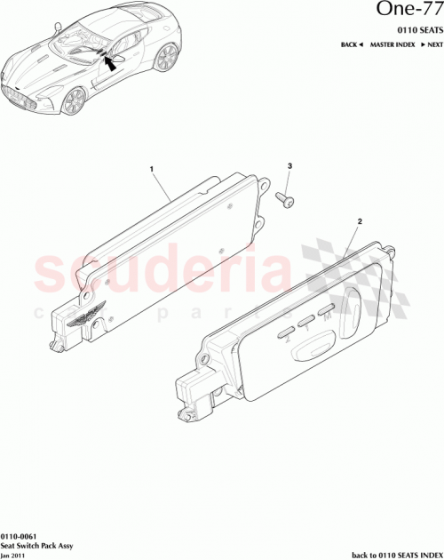 Part Diagram for Aston Martin 12023-14-6322-MA
